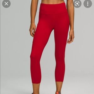 Lululemon red leggings